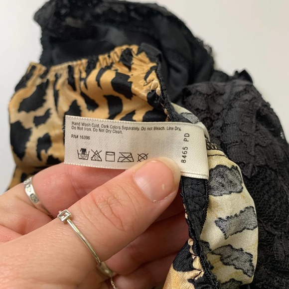 SOLD Vintage Y2K 34B Victoria Secret Bodycon Leopard Print Brown Black  Dress - Picture 8 of 11